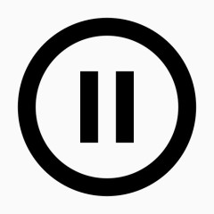 圈概述暂停谷歌材质设计图标