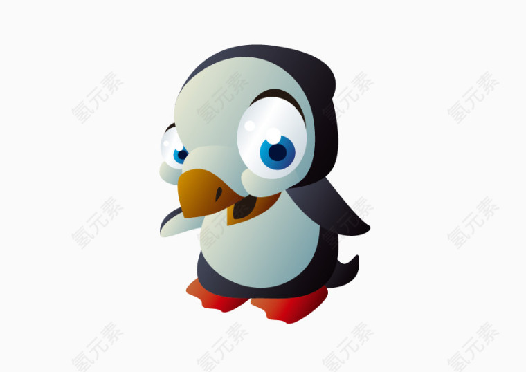 矢量企鹅卡通
