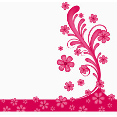 韩式唯美花卉矢量图