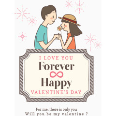 文艺情侣结婚请帖