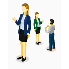 卡通人物站姿素材