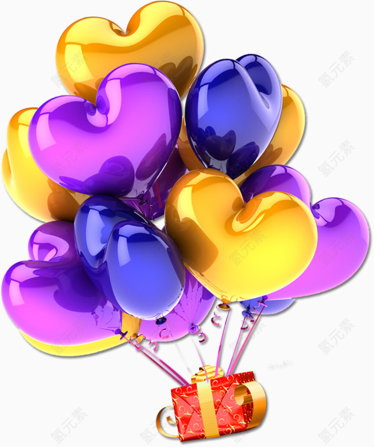 气球心形，心 形，淘宝素材