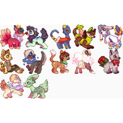 卡通 动画 动物 手绘