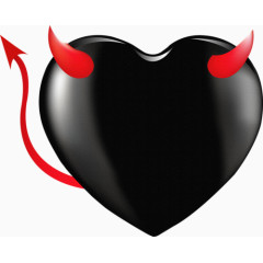 黑色心形 恶魔 结婚