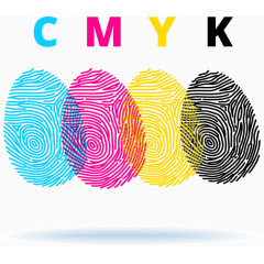 cmyk指纹矢量