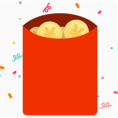 不规则图形漂浮红包