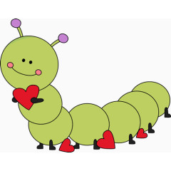 卡通毛毛虫