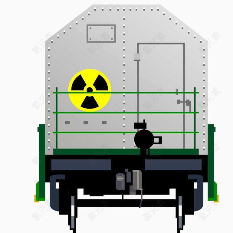 货运车尾部矢量图