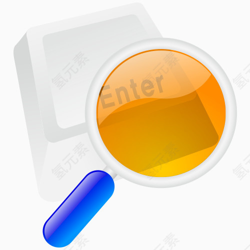 个性放大镜矢量图