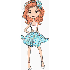 女性插画人物矢量素材