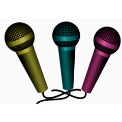 彩色话筒茶话会