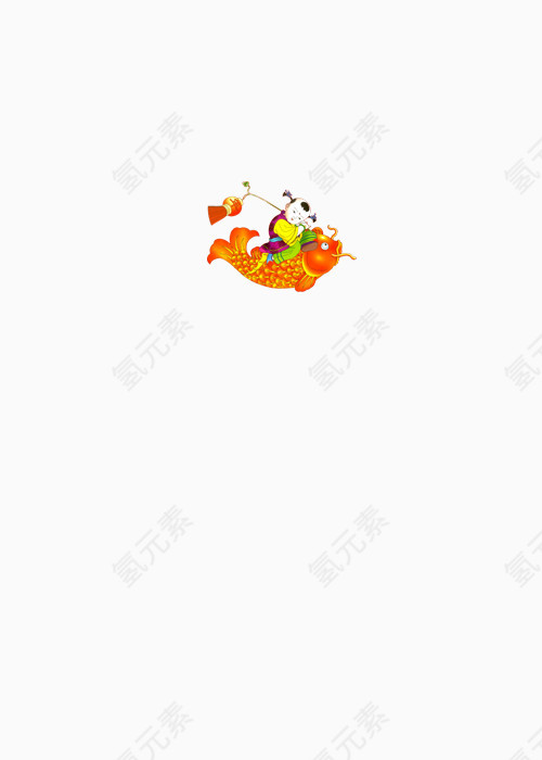 春节年画装饰高清免抠图素材