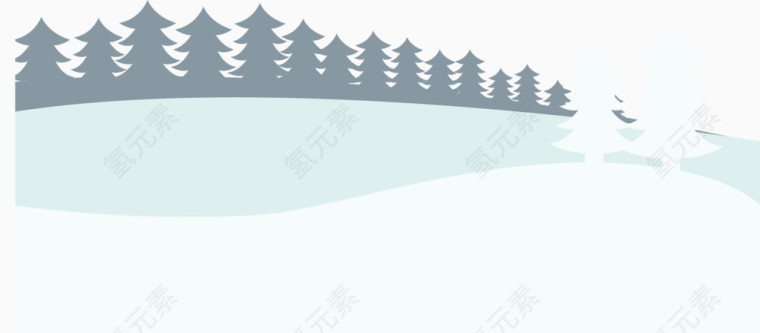 冬天雪地温暖冬素材