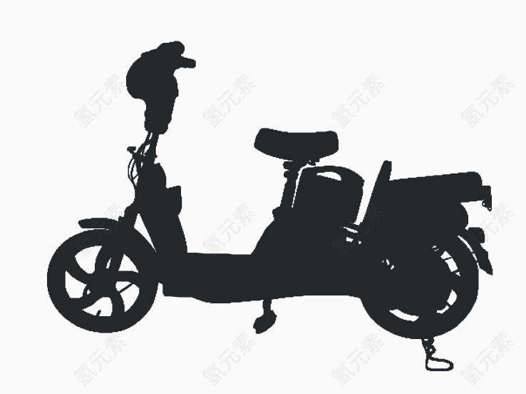 电动车轮廓