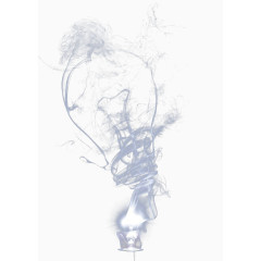 艺术灯泡烟雾形状