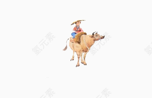 放牛的小孩