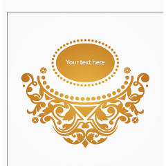 欧式花边底纹边框