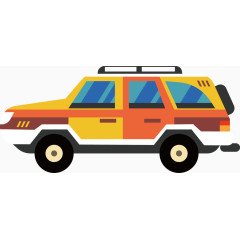 警察出租车矢量素材