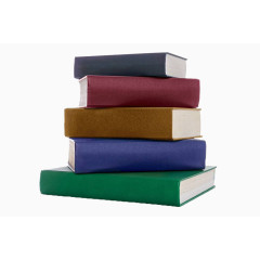 叠放的彩色书籍