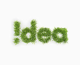 绿草创意字母