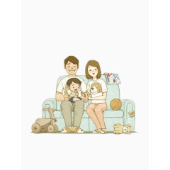 一家人其乐融融