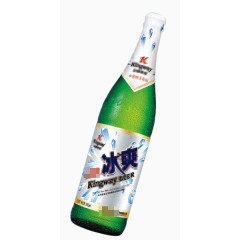 绿色啤酒瓶实物