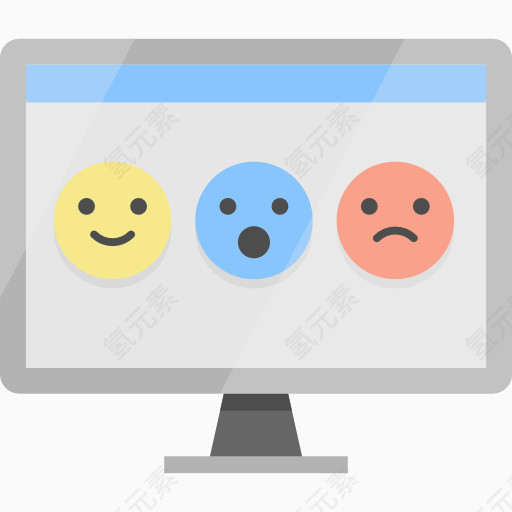 扁平电脑图标