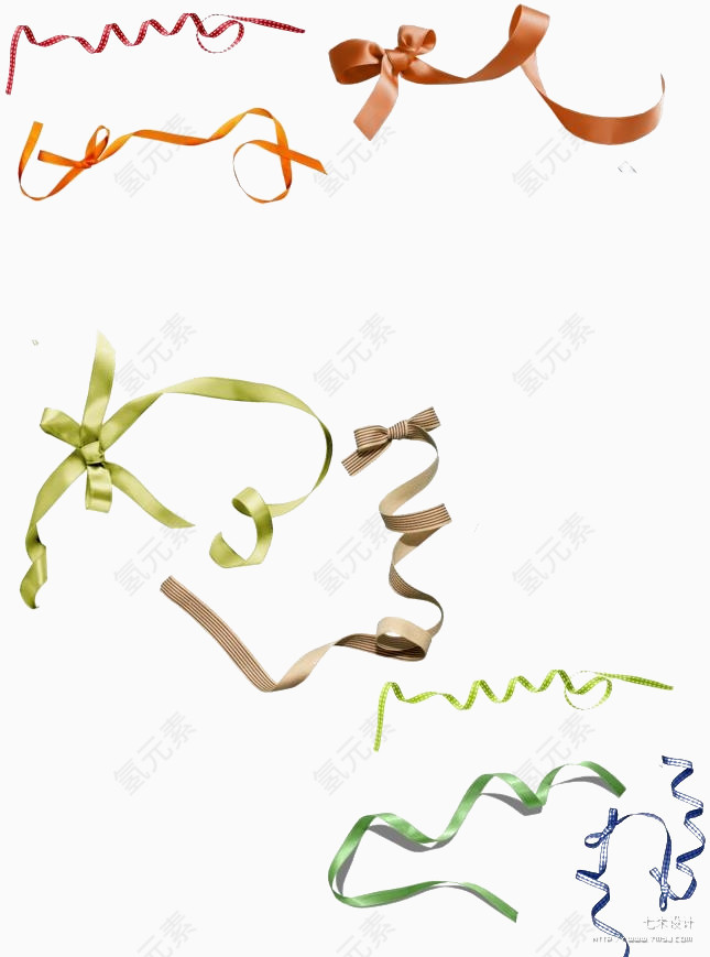 多色装饰彩带