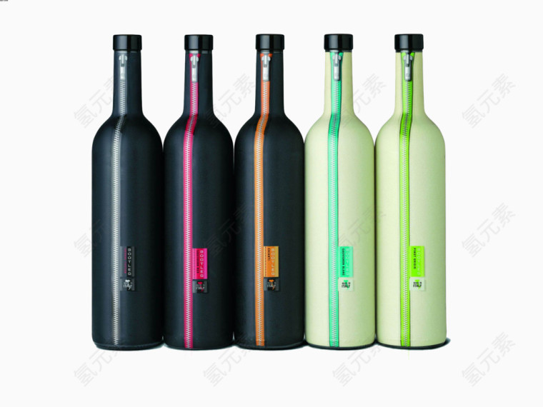 五瓶红酒