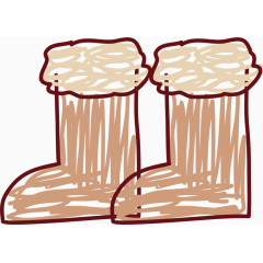 雪地靴png矢量素材