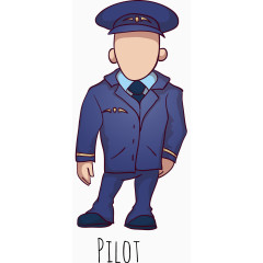 卡通警察矢量图