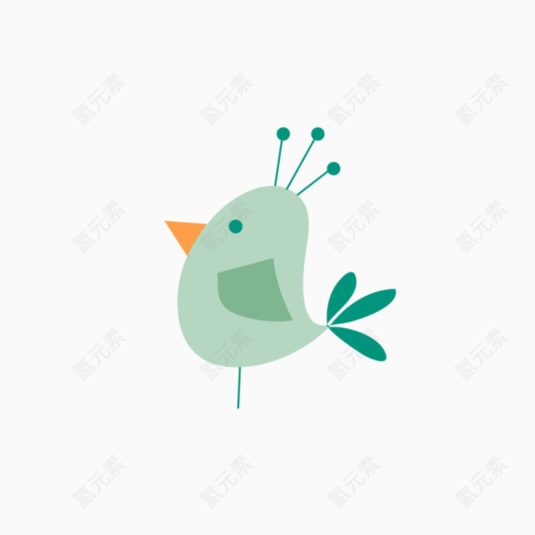 小鸟卡通图形