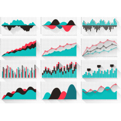 PPT专用图表图形矢量图