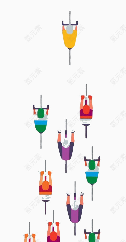 自行车比赛的人群