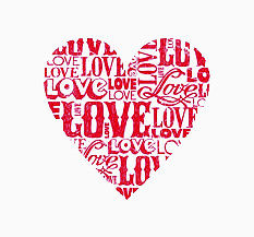 love构成的爱心