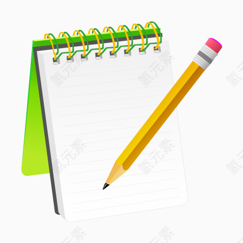 记事本矢量图素材