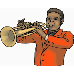 矢量手绘吹唢呐