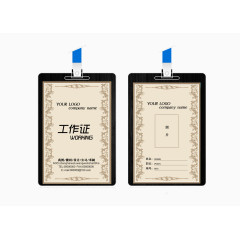 古典风格欧式工作牌模板