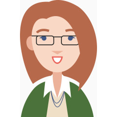 职业女性卡通矢量图