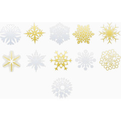 金色雪花样式合集
