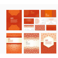 花纹底纹VIS设计矢量素材