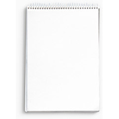 白色带圈笔记本素材