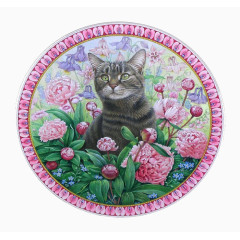 图案中的猫创意