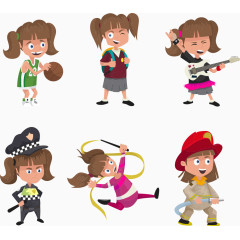 矢量可爱的卡通学生