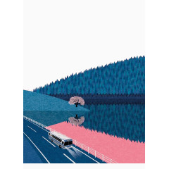 扁平化风景