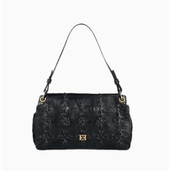 爱斯卡达女包黑色产品实物