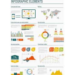 PPT数据图分析图矢量素材