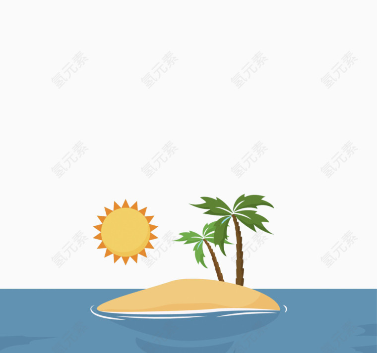 海岛矢量素材
