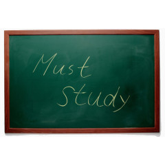 写着英语的黑板