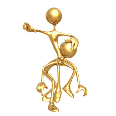 超清晰3D小金人